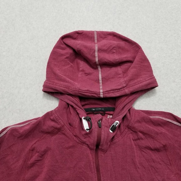 Nike Jacket‎ Womens Medium Red Pockets Full Zip Sweater Hooded Activewear - Picture 6 of 13